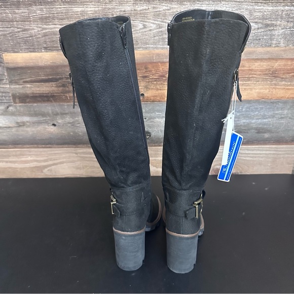 WHITE MOUNTAIN Womens Black Knee High Berlin Round Toe Block Heel Boots 5 M - Picture 3 of 12